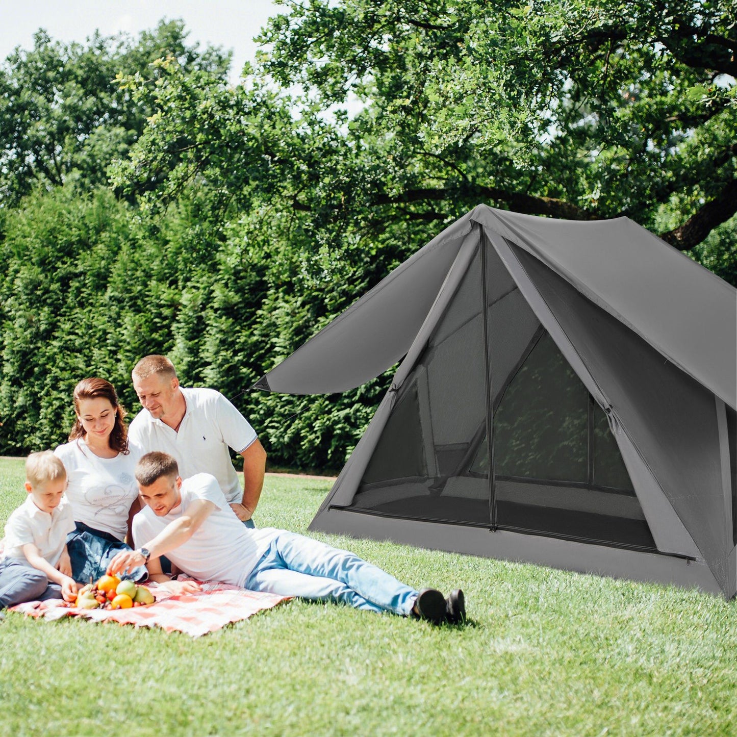 Instant Pop-Up Camping Tent for 2-3 People with Carry Bag & Rainfly - Easy Setup!